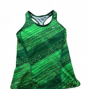 Nike Green Swim Top Vibrant Design